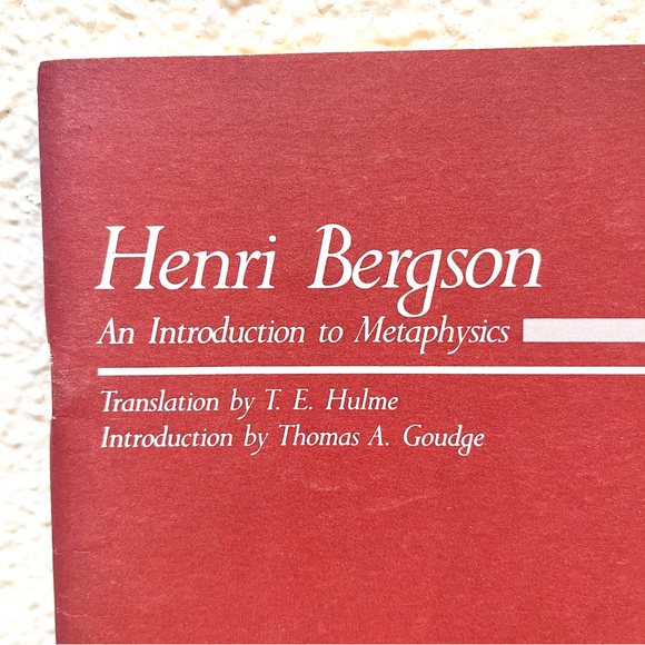 Henri Bergson: An Introduction to Metaphysics. Vintage Booklet. - Picture 3 of 7
